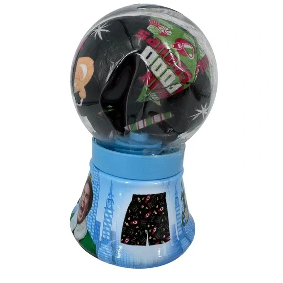 Briefly Stated Mens Cotton Buddy the ELF Christmas Boxers Snow Globe Bank Medium - Picture 3 of 5